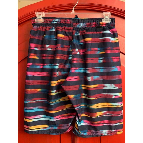 Nike Med Block Stripe Breaker 11" Swim Volley Trunk NESS9419 659 Laser Fuschsi - Picture 3 of 3